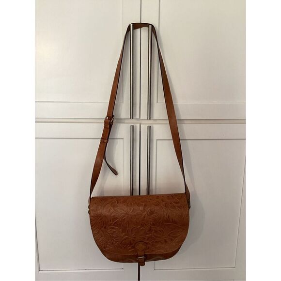 Patricia Nash Rosolini Tooled Leather Cross Body Purse Handbag Style P472203 - Picture 3 of 15
